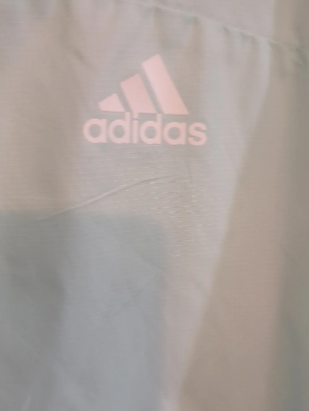 adidas Kids Light Mint Hooded Rain Jacket Size L 16/18